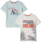 Amazon Brand – Symbol Boys 100% Cotton Printed Half Sleeves T-Shirt | Age 2-16 Years (Pack Of 2)