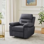 Amazon Brand – Solimo Garcin Motorized 1 Seater Fabric Recliner (Grey)