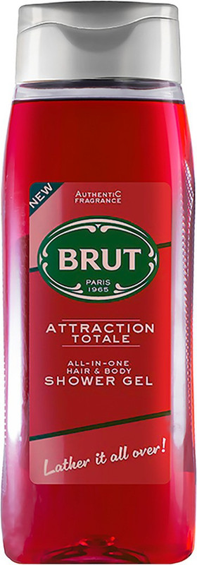 Brut Attraction Total All-In-One Body Wash For Men | Robust Fragrance 500Ml(500 Ml)