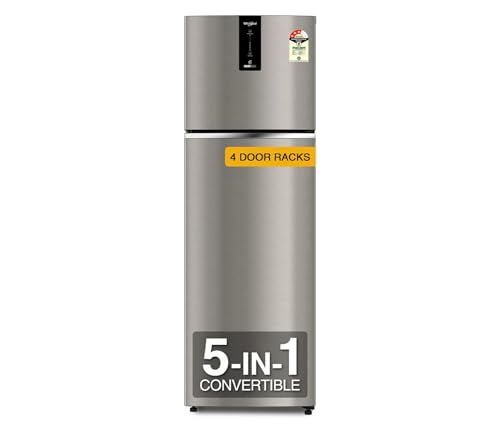 Whirlpool 308 L 3 Star Convertible Frost Free Inverter Double Door Refrigerator (If Inv 355 Titan Steel(3S) Conv-Tl)