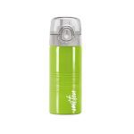 Milton Vogue 500 Stainless Steel Water Bottle 490 Ml, Single Walled, Isi Certified I Leak Proof Lid, Rust Proof I For School, Office, Gym I Parrot Green