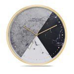 French Connection Elegant Analog Tricolour Dotted Round Wall Clock – Size: 12 Inches – Fcwc15-A