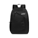 Safari Hexa 21 Ltrs Water Resistant 3 Compartment Backpack – Black, S (Hexa19Cbblk)