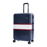 Nasher Miles Mexico Hard-Sided Polycarbonate Check-In Luggage 28 Inch | 75Cm | 8 Wheels Large Trolley Bag For Travel | Suitcase (Navy Blue White)