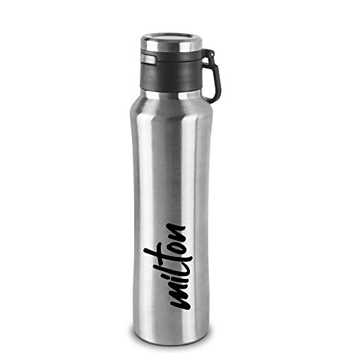 Milton Gulp 600 Thermosteel 24 Hours Hot Or Cold Water Bottle, 575 Ml, 1 Piece, Silver