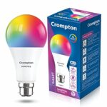 Crompton 9-Watt B22 Wifi Smart Led Bulb Compatible With Amazon Alexa And Google Assistant (Immensa Music Sync B22, Pack Of 1)