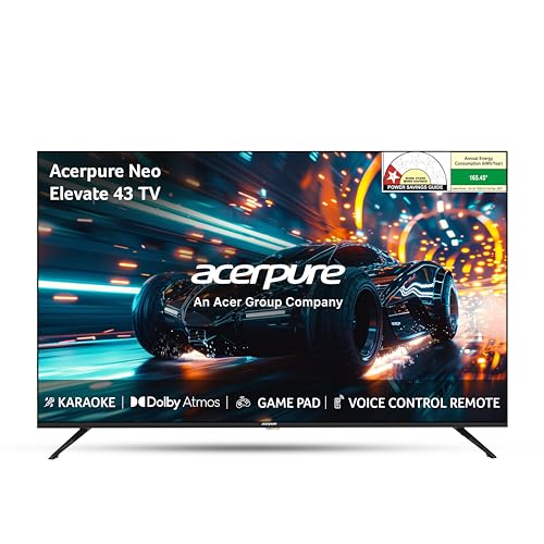 Acerpure 108 Cm (43 Inch) Elevate Neo Series 4K Ultra Hd Qled Smart Android 14 Tv Gtv Ap43Ug75Peln5