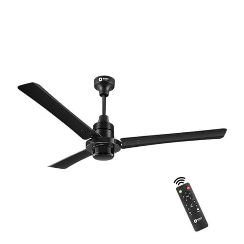 Orient Electric 1200 Mm I Tome Remote| Bldc Energy Saving Ceiling Fan| Bee 5-Star Rated, Consumes 26W At The Highest Speed| Saves Up To 50% On Electricity Bills| 3-Year Warranty| Black, Pack Of 1