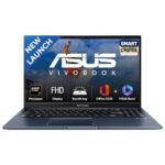 Asus Vivobook 15, Smartchoice, Amd Ryzen 7 5825U, 16Gb Ram, 512Gb Ssd, Fhd 15.6″, Windows 11, Office Home 2024, Quiet Blue, 1.7Kg, M1502Ya-Bq703Ws, Amd Radeon Igpu, M365 Basic (1Year)*, 42Whr Laptop