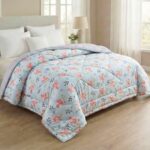 Bsb Home Cloud Cotton Reversible Ac Comforter For Double Bed | Super Soft 220 Gsm Quilt/Duvet/Dohar | Lightweight All-Season Comforter | 88 X 90 Inches (1 Piece) (Aqua, Pink)