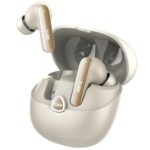 Truke Buds F1 Ultra True Wireless In Ear Earbuds Spatial Audio Experience, 60H Playtime Ear Buds, Quad Mics Crystal-Clear Calls, Fast Charging, Bluetooth 5.3, Noise Cancellation, Gaming Mode (Gold)