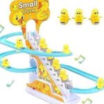 Joymax Duck Slide Toys For Kids – Stair Climbing Escalator With Lights & Music(Multicolor)
