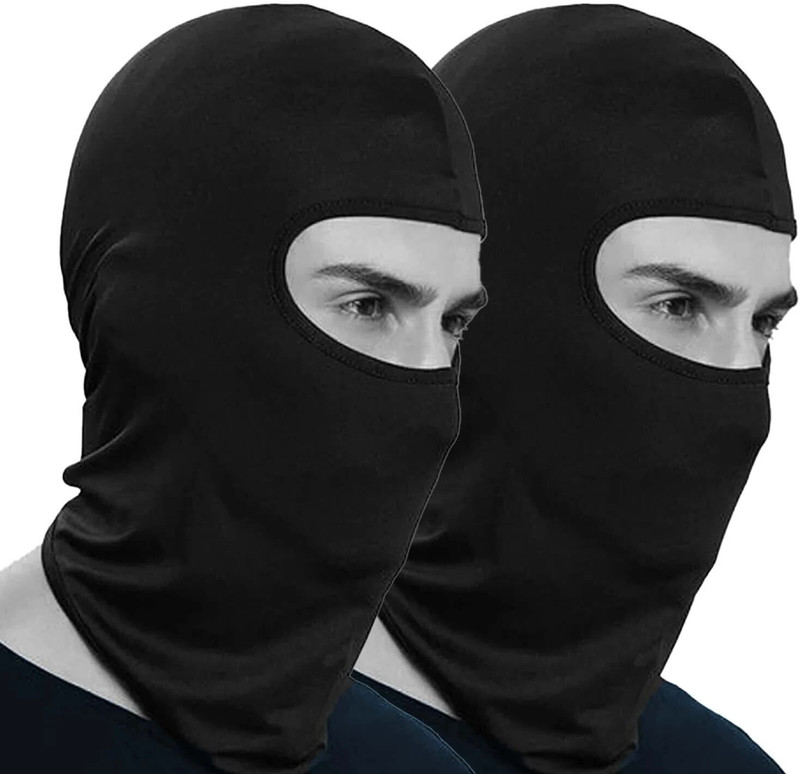 Kingsway Black Bike Face Mask For Men & Women(Size: Free,  Balaclava)