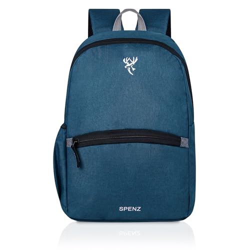 Spenz Saffron Mini Laptop Casual Backpack For Office School & College | Bag For Men & Women (Royal Blue)