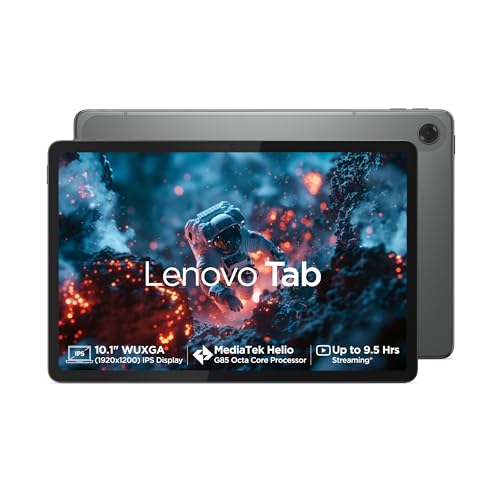 Lenovo Tab| 10.1″ Display| 4G (Lte) + Wi-Fi (Calling)| 4 Gb Ram + 64 Gb Rom (Expandable Up To 1 Tb)| Metal Body| Dual Speakers With Dolby Atmos| Android 14| Color: Luna Grey