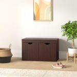 Amazon Brand – Solimo Sauron Engineered Wood 2 Door Shoe Rack (Wenge Finish)