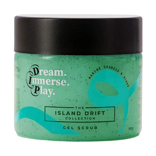 Dream. Immerse. Play Island Drift – Gel Scrub – Marine Seaweed & Algae – Removes Blackheads + Exfoliating – For Varied Skin Types