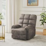 Amazon Brand – Solimo Biela Single Seater Fabric Recliner (Brown)