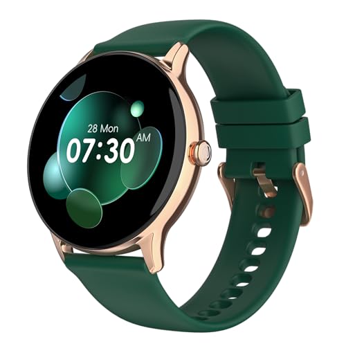 Noise Twist Go Smart Watch 1.39″ Display, Trusyncᵀᴹ Bt Calling, Glossy Metal Finish, 150+ Watch Faces, Ip68, Sleep Tracking, 100+ Sports Modes, Smart Watch For Men And Women (Forest Green)