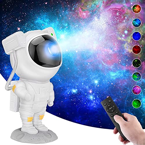 One94Store Astronaut Galaxy Projector Night Light – 360° Rotating Nebula Star Projector With Remote Control, Timer & Adjustable Head – Space Lamp For Kids’ Bedroom, Gifts, Gaming Room, Home & Décor