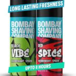 Bombay Shaving Company Red Spice & Black Vibe 150Ml X 2 Combo Deodorant Spray  –  For Men(300 Ml, Pack Of 2)