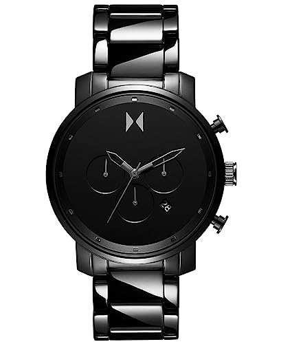Mvmt Ceramic Chrono Analog Black Dial Men Watch-28000253-D, Black Band