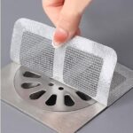 Decorcrafts Pcs 20 Disposable Shower Drain Cover Hair Catcher Mesh Stickers, Bathroom, Bathtub Drain Kitchen Shower Drain Floor Sink Strainer Filter (Disposable)
