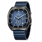 Daniel Hechter Paris Bercy Collection Modern Multi Functional Watch For Men With Square Dial And Stainless Steel Strap