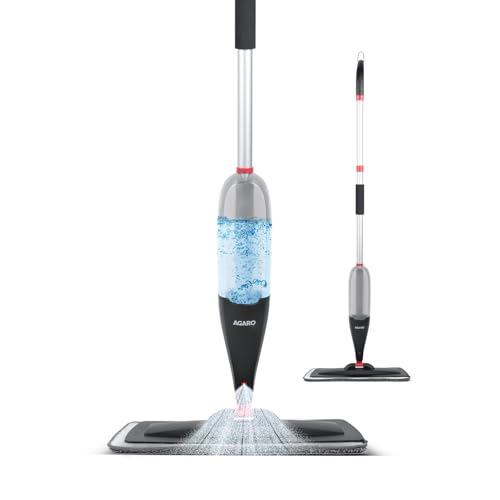Agaro Delite Spray Mop For Dry And Wet Floor Cleaning With Washable Microfiber Pad – With 800Ml Refillable Bottle For Wooden Floor, Hardwood, Marble, Laminate, Ceramic Tiles, And For Dust Cleaning
