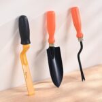 Ugaoo Garden Tool Set – 3 Pcs | Small Trowel, 2-Inch Khurpi & Weeder | Durable, Rust-Resistant Garden Tools With Ergonomic Wooden Handles | Perfect For Home, Balcony & Potted Gardening