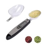 Ant Aekss10 Digital Food Measuring Spoon Scale – Electronic Kitchen Measuring Spoon Scale For Cooking Baking – Smart Adjustable Measure Cup For Home Cooks Bakers Chefs Pet Owners_Grey