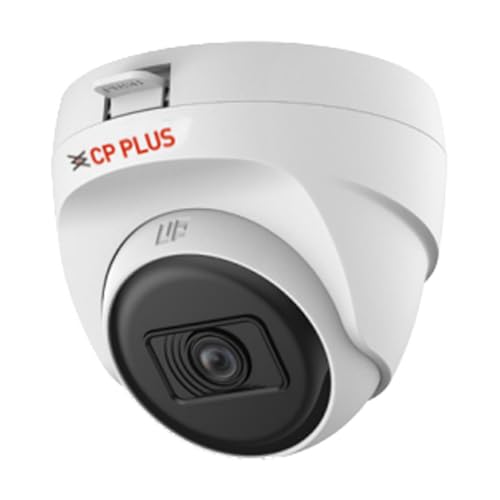 Cp Plus 2.4Mp Full Hd Ip Indoor Wired Dome Camera Cp-Urc-Dc24Pl3 Compatible With Dvr Only | 30 Meters Ir Black & White Night Vision | 3.6Mm Lens | Motion Detection, White