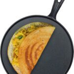 Greenchef Pre Seasoned Tawa For Dosa/Roti/Chapathi 280Mm – Zesto Tawa 28 Cm Diameter(Cast Iron)