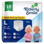 Elderly Smile Super Absorbent Premium Pull Up Pants | Waist Size (30″-48″) | Large – 10 Pieces