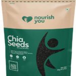 Nourish You Raw Chia Seeds With Omega 3,Calcium Rich, Zinc And Fiber For Weight Loss Black Chia Seeds(1 Kg)