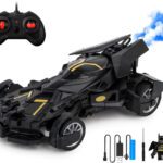 J K International Remote Control Car For Kids With Mist Spray Action Flashing Lights(Black)
