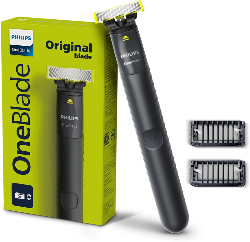 Philips Oneblade Qp1424/10 Trimmer 30 Min  Runtime 3 Length Settings(Black)