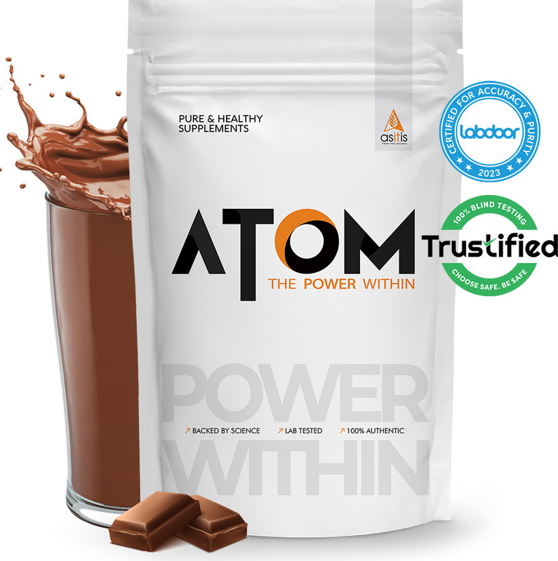 As-It-Is Nutrition Atom Whey Protein(1.36 Kg, Double Rich Chocolate)