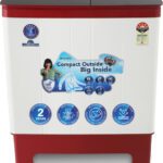 Sansui 9 Kg Semi Automatic Top Load Washing Machine Red(Jsc90S-Bfgr)