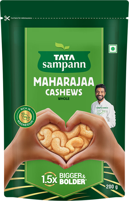 Tata Sampann Maharajaa Cashews/Kaju (Whole) Cashews(1 X 200 G)