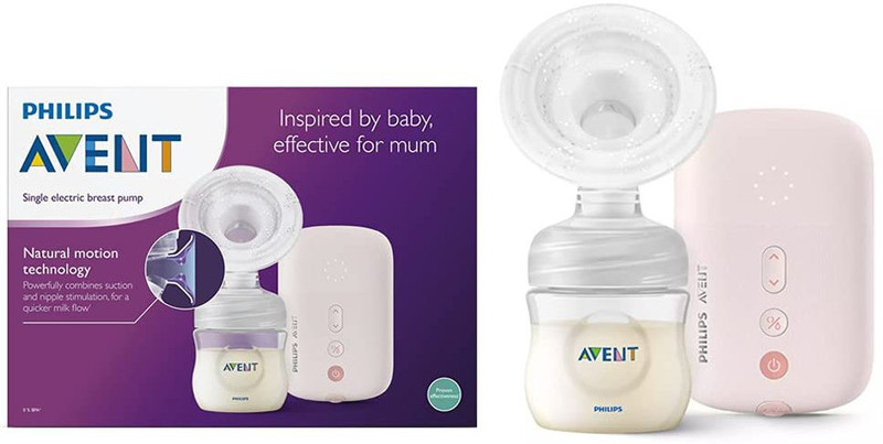 Philips Avent Electric Breast Pump Scf395/11 | Natural Motion | Fits 99.98%* Nipples |Bpa Free  – Electric(Clear)