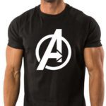 Dinesh Fashion Superhero Men Round Neck Black T-Shirt