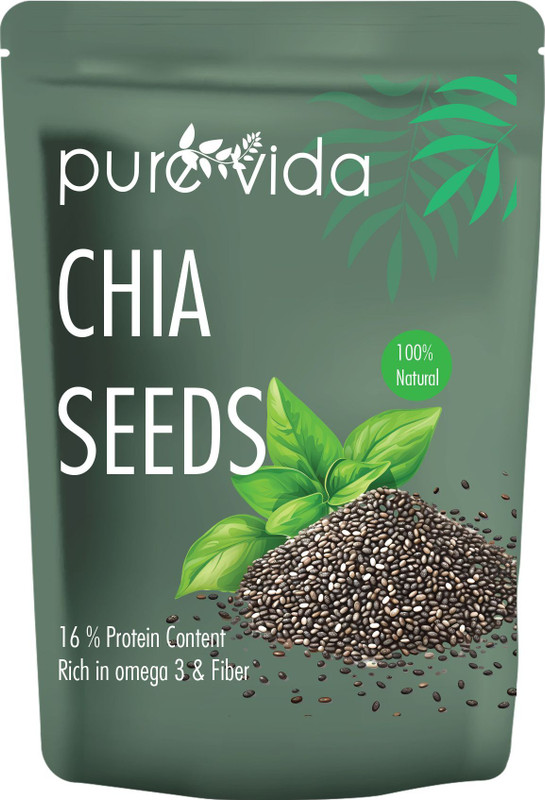 Purevida Premium Seeds Superfood For Weight Management High In Nutrition, Fiber & Omega-3 Chia Seeds(1 Kg)