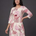 Tibra Attire Women Floral Print Straight Kurta(Multicolor)