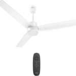 Havells Fab|Remote Controlled|Low Noise|Upto 65% Energy Saving|Reverse Mode|30W With 3 Year Warranty Bldc Motor 1200 Mm Pedestal Fan(5 Star | Elegant White | Pack Of 1)