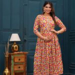 Gunini Women Fit And Flare Multicolor Midi/Calf Length Dress