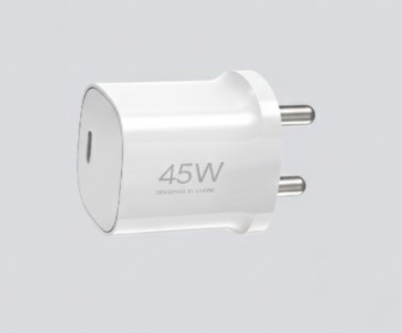 Mi 45 W Gan 3 A Single Port Mobile Charger With Detachable Cable(White, Cable Included)