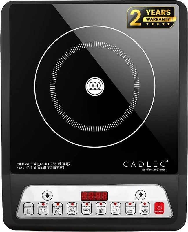 Cadlec 2000 W Induction Cooktop Push Button(Black, Cookmate)