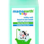 Mamaearth Milky Soft Head To Toe Wash With Oats, Milk & Calendula For Babies | 2-In-1(400 Ml)