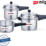 Impex Migo Induction Base Pressure Cooker Combo 2 L, 3 L, 5 L Outer Lid Induction Bottom Pressure Cooker(Aluminium)